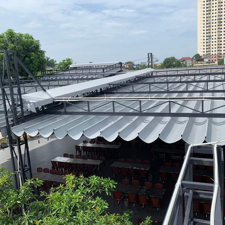 Thi công bạt che nắng mưa KĐT Times City