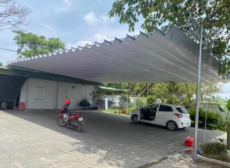 Thi công bạt che nắng mưa KĐT Times City