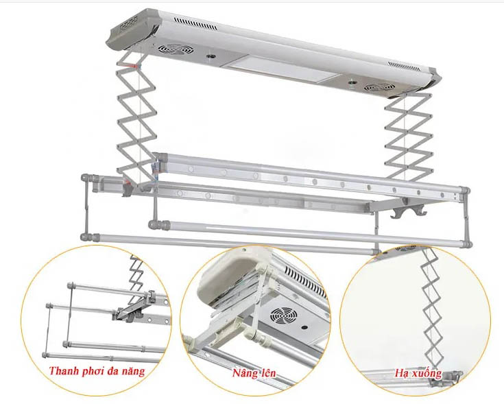 Giàn phơi điện tử Long Biên