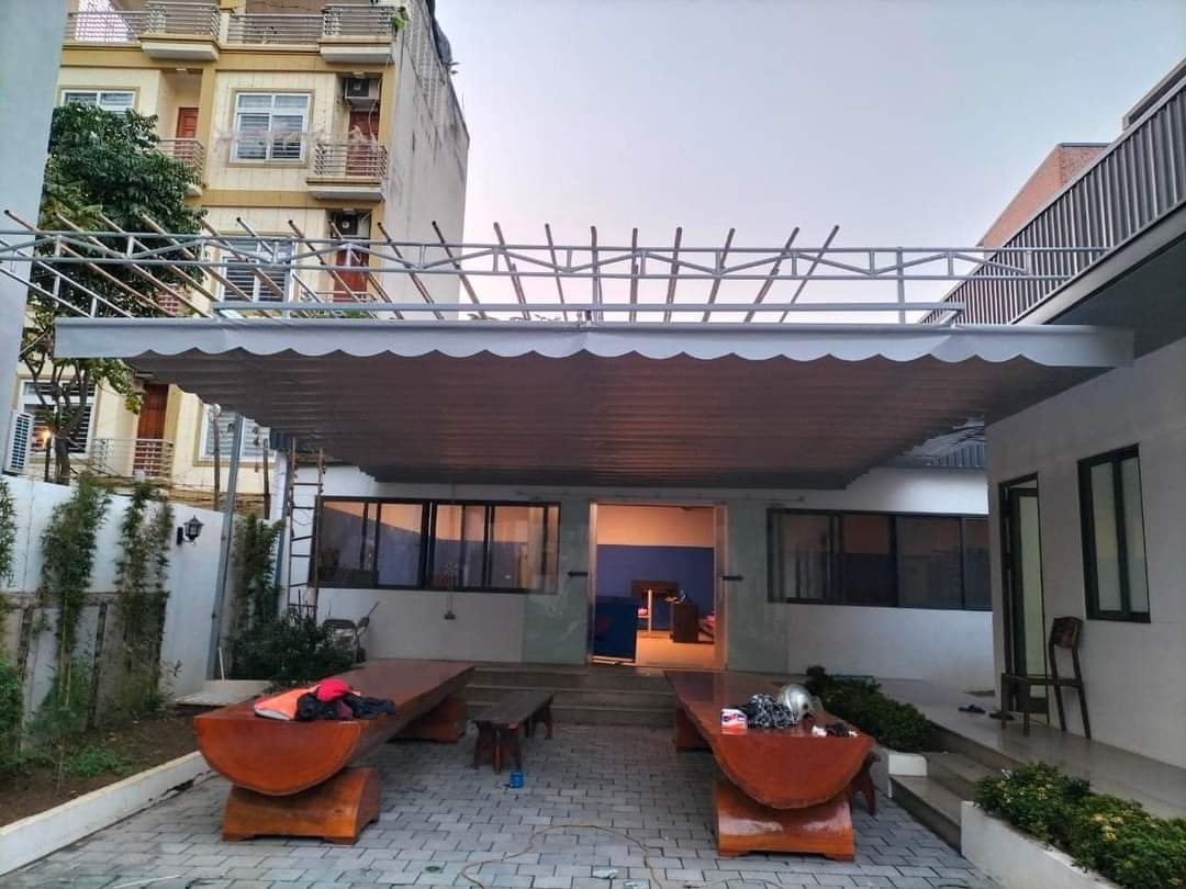 Thi công bạt che nắng mưa sân thượng tại Từ Liêm
